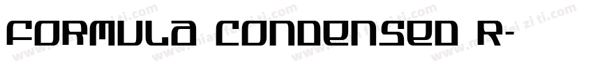 Formula Condensed R字体转换